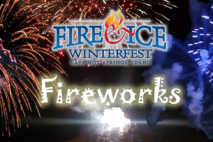 Fireworks at the Lava Hot Springs Fire & Ice Winterfest