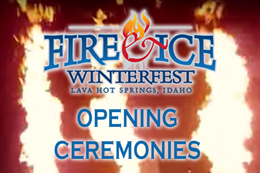 Opening Ceremonies at the Lava Hot Springs Fire & Ice Winterfest