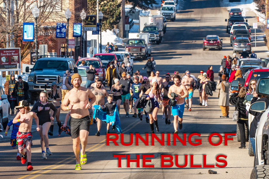 Running of the Bulls at the Lava Hot Springs Fire & Ice Winterfest