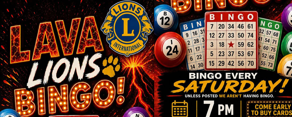Lava Lions Club Bingo in Lava Hot Springs Idaho