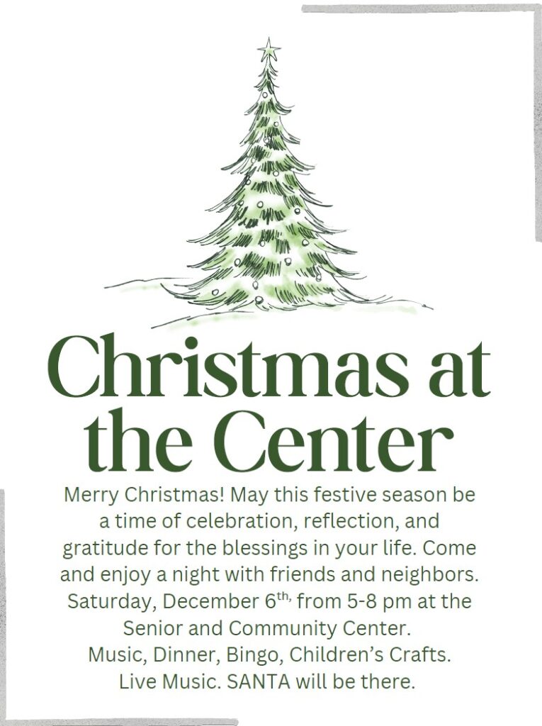 Christmas at the Senior Center and Santa in Lava Hot Springs Idaho