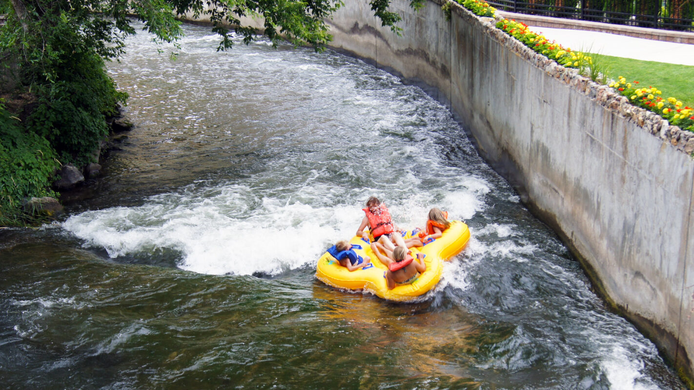 Tube the Portneuf River in Lava Hot Springs Idaho
