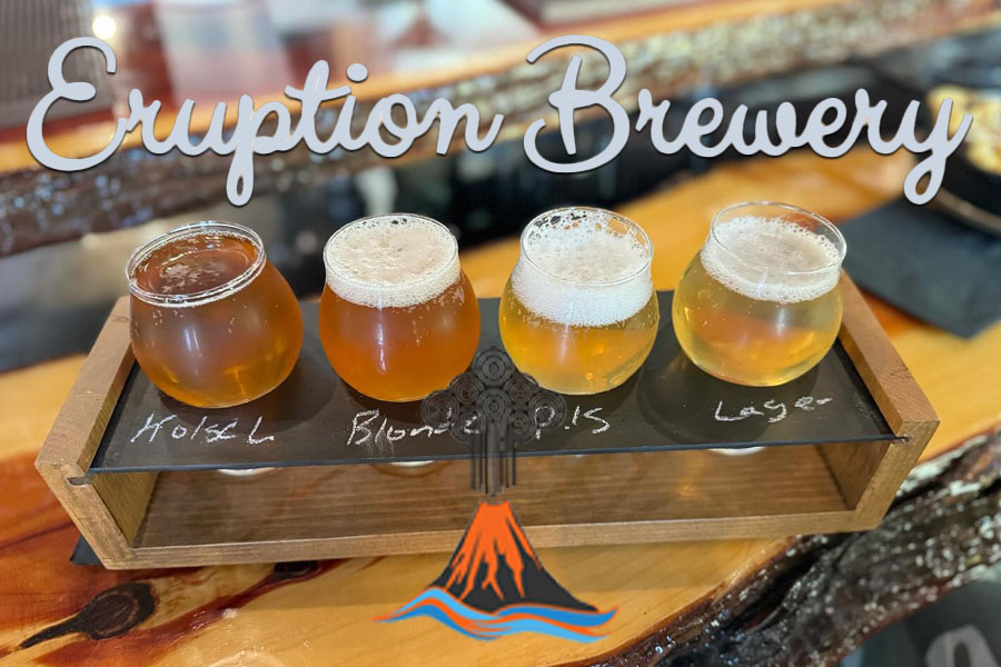Fire & Ice Beer Tasting at the Eruption Brewery in Lava Hot Springs Idaho 