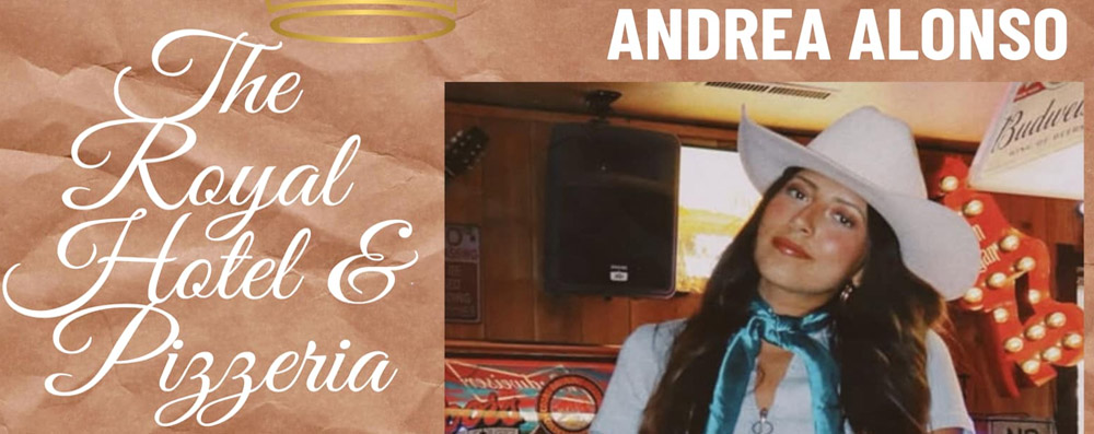 Andrea Alonso is performing at The Royal Pizzaria in Lava Hot Springs Idaho