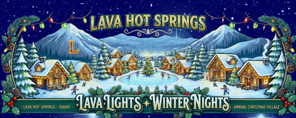 Lava Lights Winter Nights Christmas Festival in Lava Hot Springs Idaho